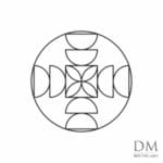 12 Semicircle inside circle design 1