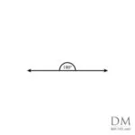 180° straight angle, one hundred eighty degree