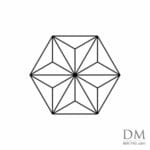 2 Equilateral triangle inside Hexagon design 14