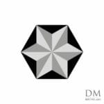 2 Equilateral triangle inside Hexagon design 16