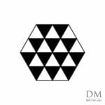 2 Equilateral triangle inside Hexagon design 19