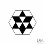 2 Equilateral triangle inside Hexagon design 6