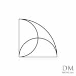 2 Semicircle inside Quarter Circle design 1