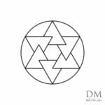 2 Triangle inside Circle design 12