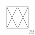 2 Triangle inside Square design 1