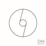 2 lines inside Circle design 1