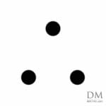 3 Dots in pyramid design