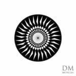 30 Triangle inside Circle design 5