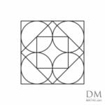 4 Circle inside Square design 1