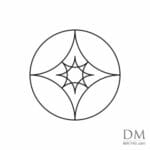 4 Quarter Circle inside Circle design 11