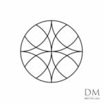 4 Quarter Circle inside Circle design 24
