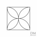 4 Semicircle inside a Square design 1