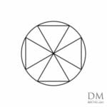 4 Triangle inside Circle design 1