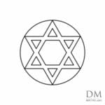 4 Triangle inside Circle design 6