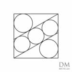 5 Circle inside Square design 1