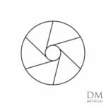 6 lines inside Circle design 1