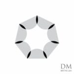 7 Semicircle inside a Heptagon design 3