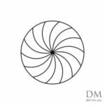 7 Waves inside Circle design 1