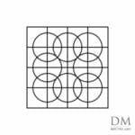 8 Circle inside Square design 1