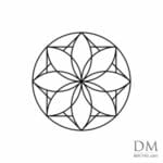 8 Semicircle inside circle design 4