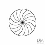 8 Waves inside Circle design 1