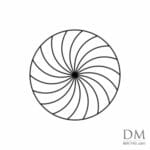 9 Waves inside Circle design 1