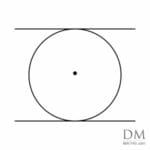 Circle between parallel line