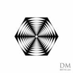 Circle inside Hexagon design 4