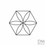 Circle inside Hexagon design 5