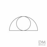 Circle inside Semicircle design 1