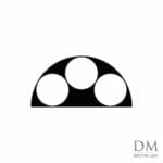 Circle inside Semicircle design 6