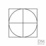 Circle inside Square design 3