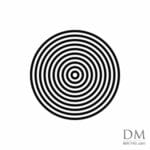 Circle with 10 black strips b