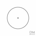 Circle with a centre point