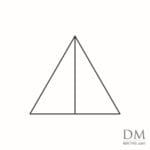 Equilateral Triangle in Two Equal parts