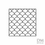 Half Circle inside Square design 1