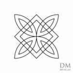 Half Circle inside Square design 2