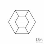 Hexagon in eight equal parts