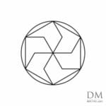 Hexagon inside Circle design 24