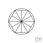 Hexagon inside Circle design 3