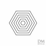 Hexagon inside Hexagon design 1