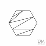 Hexagon lines design 1