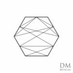 Hexagon lines design 4