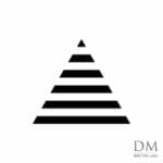 Horizontal Lines in a Triangle design 2