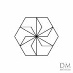 Lines inside Hexagon design 36