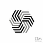 Lines inside Hexagon design 40