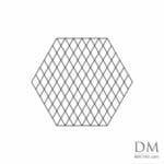 Lines inside Hexagon design 6