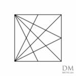 Lines inside Square design 1