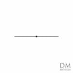 Line with a midpoint