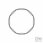 Octagon inside Circle design 1
